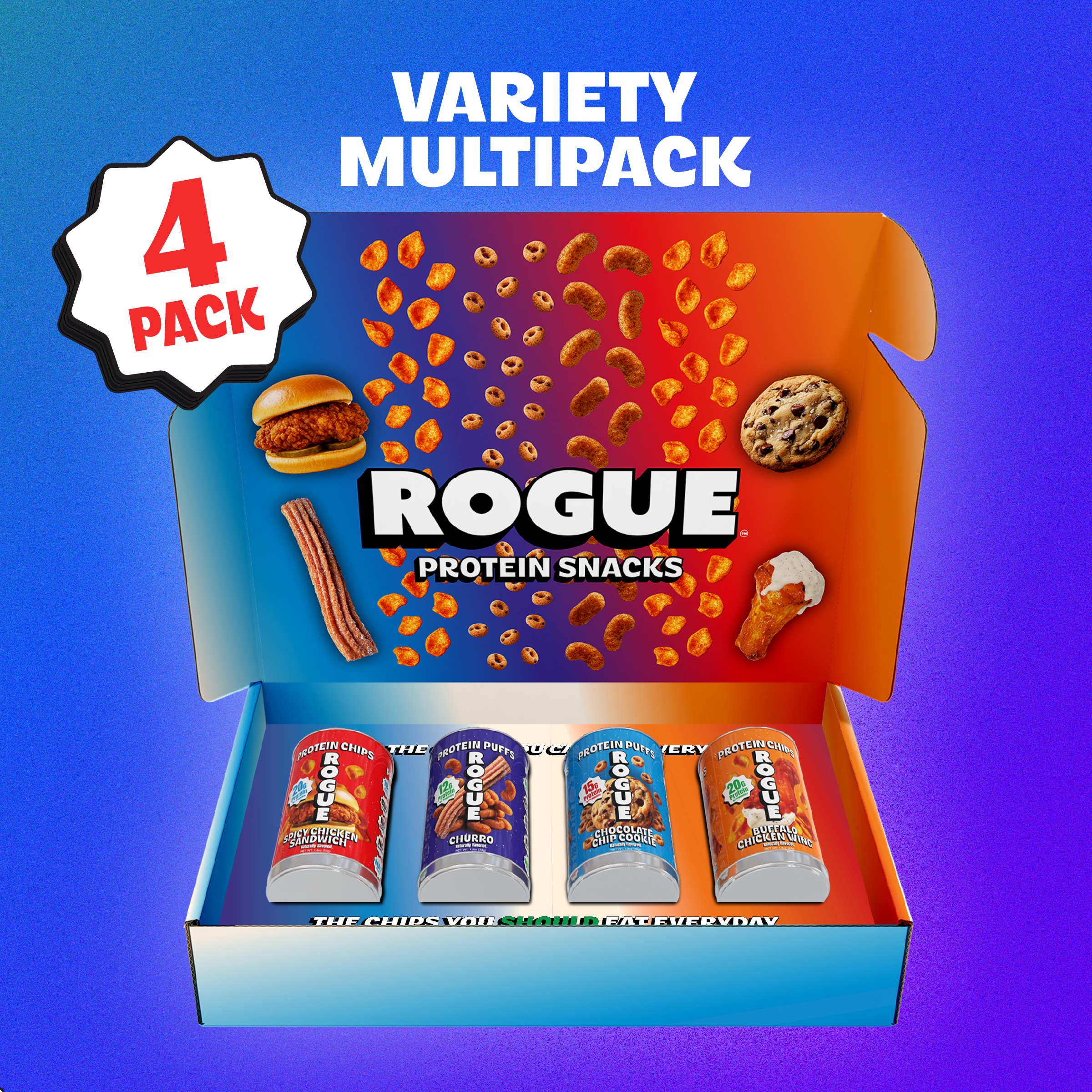 Rogue Protein Snacks Variety Pack (4-Pack)